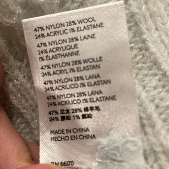 NWT MAEVE by ANTHROPOLOGIE Mint Dionne Bell-Sleeved Knit Mock Neck Sweater - Picture 9 of 9